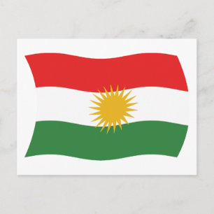 Koesjistan Vlag Ansichtkaart Briefkaart
