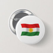 Koesjistan Vlag Knop Ronde Button 5,7 Cm (Voorkant /achterkant)
