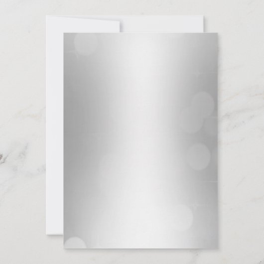 Koesschoenen | Elegant Silver Kaart (Achterkant)