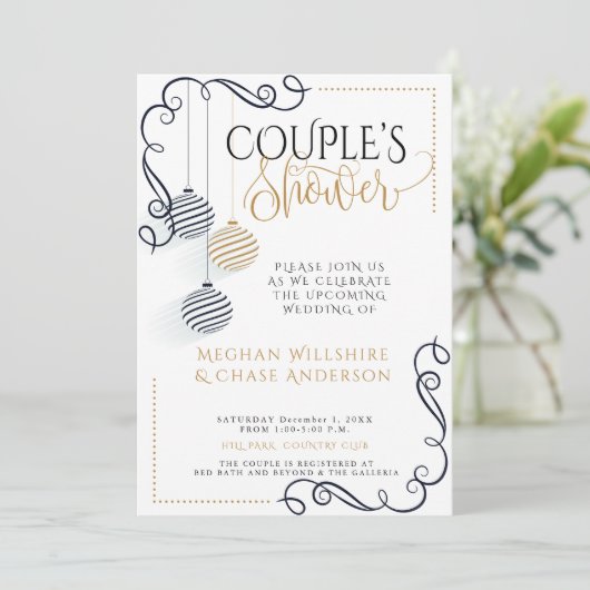 Koesschoenen | Moderne minima voor zwart en goud Aankondiging (Staand voorkant)