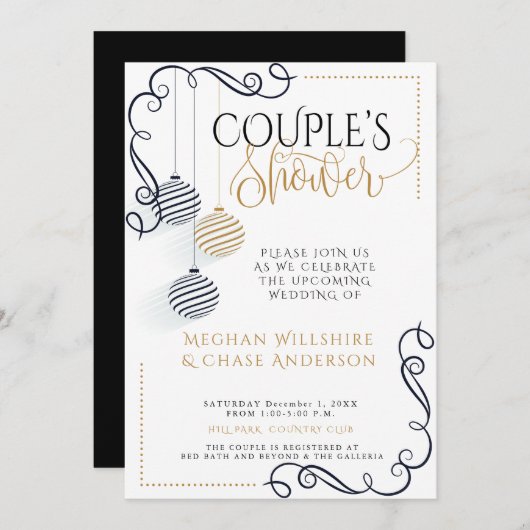 Koesschoenen | Moderne minima voor zwart en goud Aankondiging (Voorkant / Achterkant)