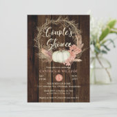 Koesschoenen - Rustic Pampas Wreath Kaart (Staand voorkant)