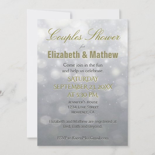 Koesschoenen | Zilver en goud Kaart (Voorkant)