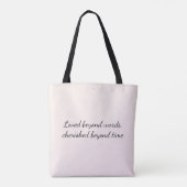 Koestbare Pootafdruk Metgezel Tote Bag (Achterkant)