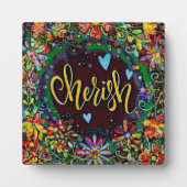 Koester Bloemen Modern  Abstract Ezel Fotoplaat (Voorkant)