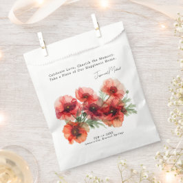 Koester de Herinnering Scarlet Petal Serenade Bedankzakje