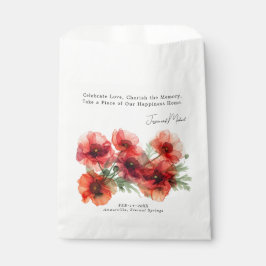Koester de Herinnering Scarlet Petal Serenade  Bedankzakje