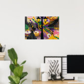 Koester de nacht - Mardi Gras Beïnvloed Design Poster (Thuiskantoor)
