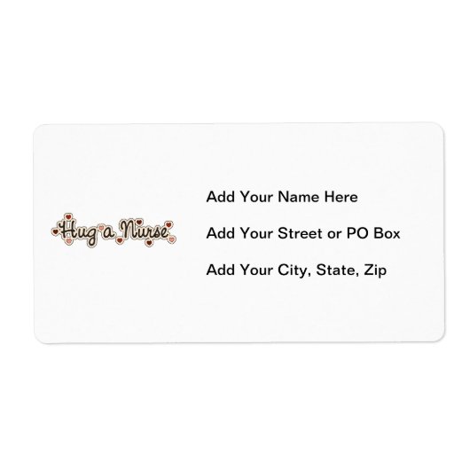 Koester de T-shirts en de Giften van een Verpleegs Etiket (Voorkant)