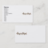 Koester de T-shirts en de Giften van een Visitekaartje (Voorkant / Achterkant)