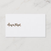 Koester de T-shirts en de Giften van een Visitekaartje (Achterkant)