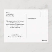 Koester elk moment Elegant Script 3Photo Holiday Briefkaart (Achterkant)