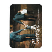 Koester elk moment Quote Family Photo Magneet (Verticaal)