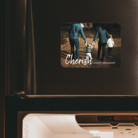 Koester elk moment Quote Family Photo Magneet