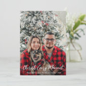 Koester elk moment van Kerstmis Feestdagenkaart (Staand voorkant)