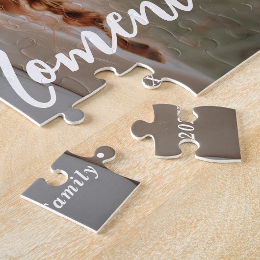 Koester elk moment Vrolijk Kerstfeest Legpuzzel (Zijkant)