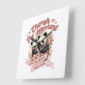 Koester het moment Muur Klok (Hoek)