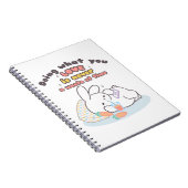 Koester je passies - een gezellige konijnenherinne notitieboek (Rechterzijde)