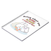 Koester je passies - een gezellige konijnenherinne notitieboek (Linkerzijde)