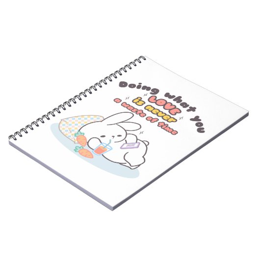 Koester je passies - een gezellige konijnenherinne notitieboek (Linkerzijde)