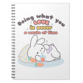 Koester je passies - een gezellige konijnenherinne notitieboek (Voorkant)