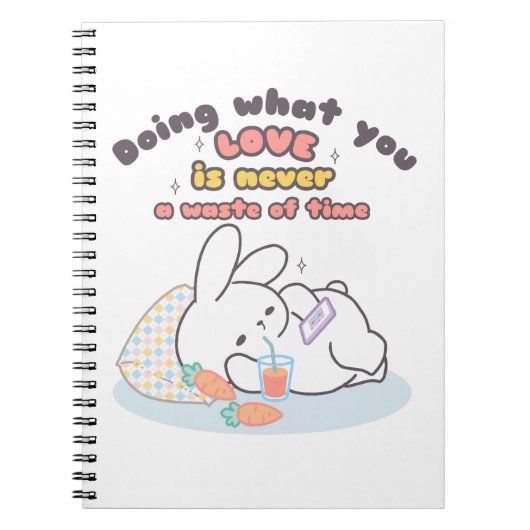 Koester je passies - een gezellige konijnenherinne notitieboek (Voorkant)