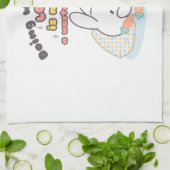 Koester je passies - een gezellige konijnenherinne theedoek (Gevouwen)