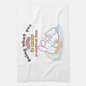 Koester je passies - een gezellige konijnenherinne theedoek (Verticaal)