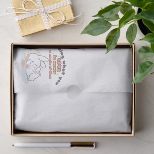 Koester je passies - een gezellige konijnenherinne tissuepapier (Geschenk)