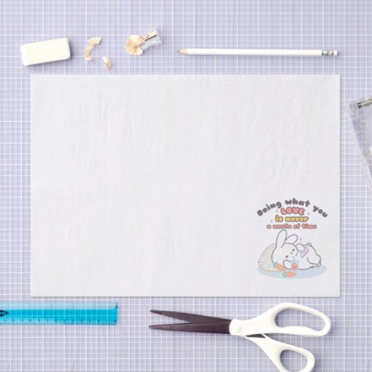 Koester je passies - een gezellige konijnenherinne tissuepapier (Craft)