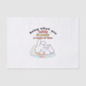 Koester je passies - een gezellige konijnenherinne tissuepapier (Voorkant)