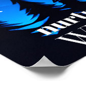 Koester je wilde kant - Maan. Sterren & dennenbome Poster (Hoek)