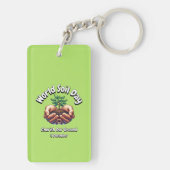 Koester onze grond. Wereldbodemdag (WSD). Sleutelhanger (achterkant)