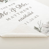 Koester Roos De nieuwe Mr & Mrs Passen getrouwd Sherpa Deken (3/4)