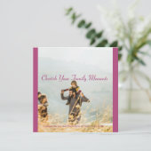 Koester uw familiemomenten met onze kerst feestdagenkaart (Staand voorkant)