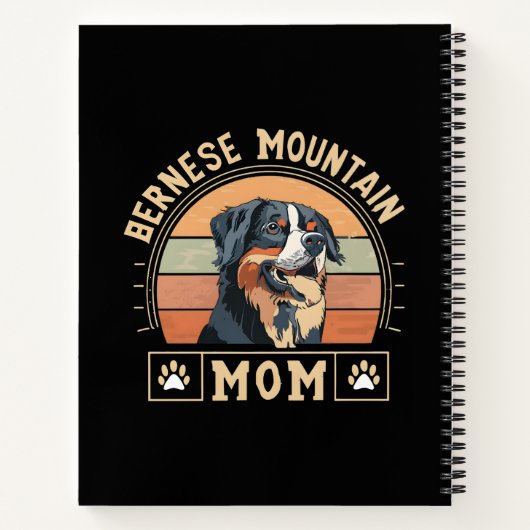 Koester uw liefde: Berner Mountain Dog Mam Notitieboek (Achterkant)