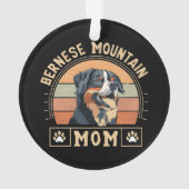 Koester uw liefde: Berner Mountain Dog Mam Ornament (achterkant)