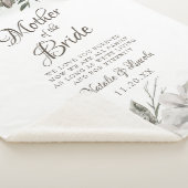 Koesteren Aan de Moeder van de Bruid Quote Sherpa Deken (3/4)