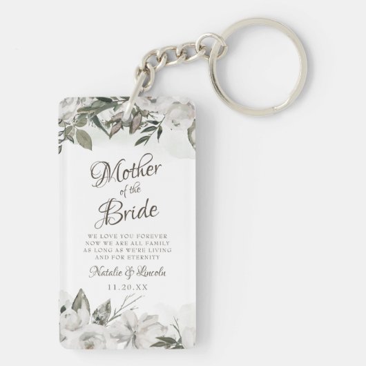  Koesteren Aan de Moeder van de Bruid Quote Sleutelhanger (achterkant)