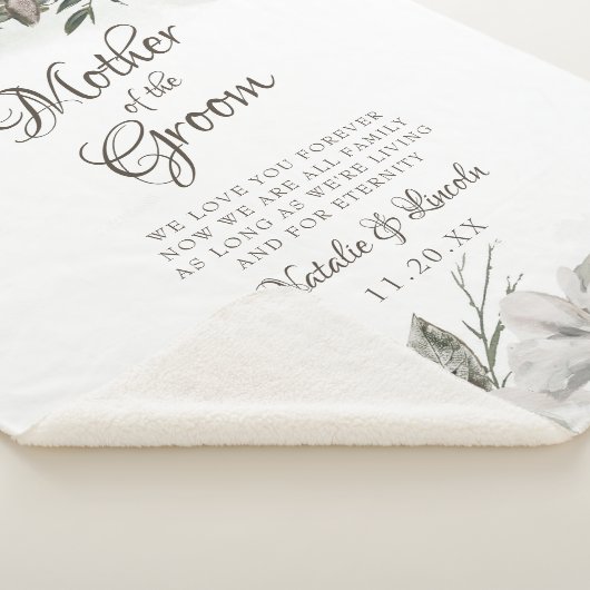  Koesteren Aan de Moeder van de bruidegom Quote Sherpa Deken (3/4)