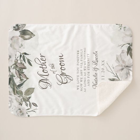  Koesteren Aan de Moeder van de bruidegom Quote Sherpa Deken (Voorkant (horizontaal))