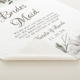  Koesteren Bloem Naar het bruidsmeisje Quote Sherpa Deken