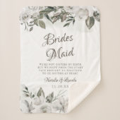  Koesteren Bloem Naar het bruidsmeisje Quote Sherpa Deken (Voorkant)