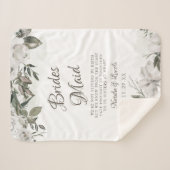  Koesteren Bloem Naar het bruidsmeisje Quote Sherpa Deken (Voorkant (horizontaal))