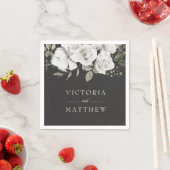  Koesteren Bloemen Bruiloft Monogram Diner Servet (Insitu)