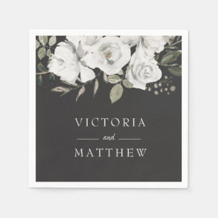  Koesteren Bloemen Bruiloft Monogram Diner Servet