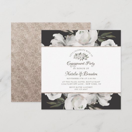 koesteren Laten we verlovingsfeest vieren Kaart (Voorkant / Achterkant)