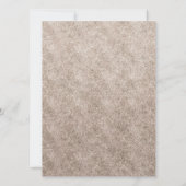 Koesteren Roos Goud Diamant Lijst Bruiloft Kaart (Achterkant)