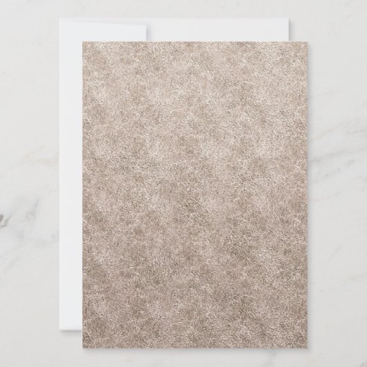 Koesteren Roos Goud Diamant Lijst Bruiloft Kaart (Achterkant)