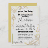 Koesterende Beginnen, Trouw Uitnodigingen (Voorkant / Achterkant)